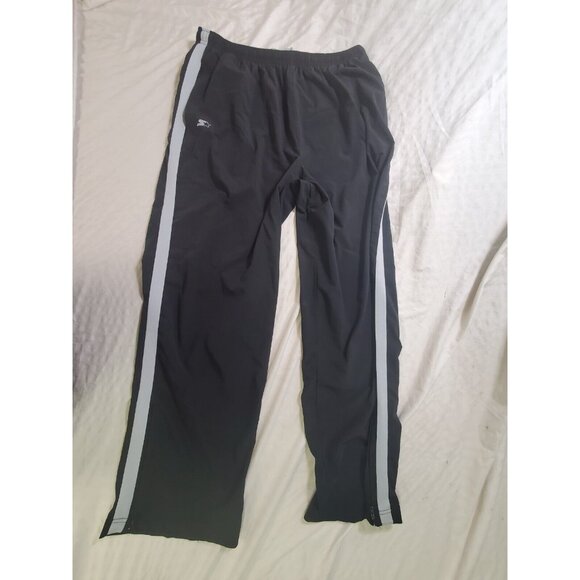 Starter Track Athletic Pants Men's XL Activewear Stretchy Pants Black Stripe - Picture 3 of 12
